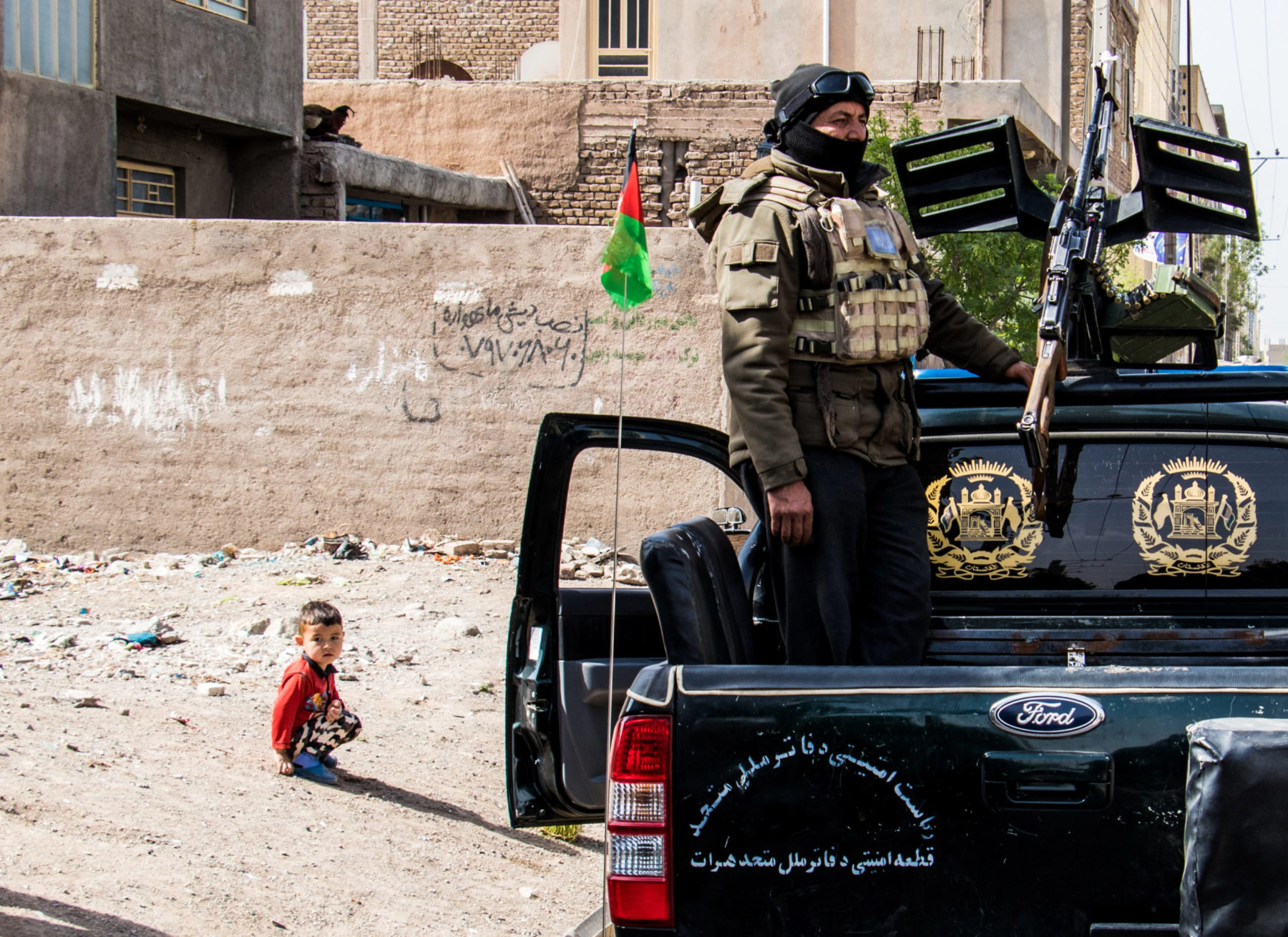 Soldat afghan, avant la prise de pouvoir par les talibans en 2021.