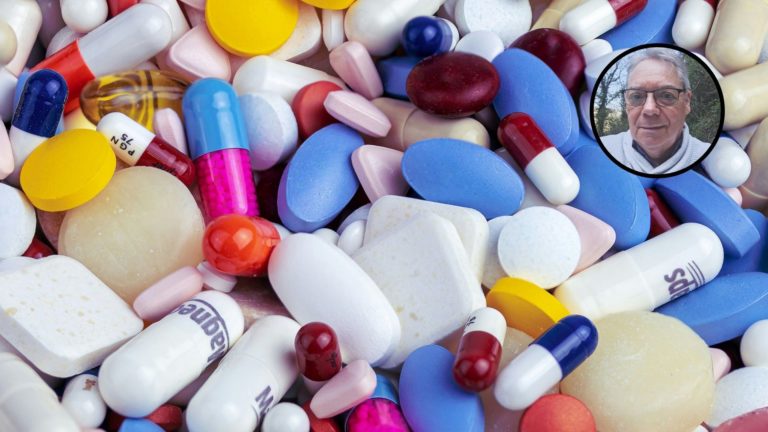 Médicaments en vrac: pilules, cachets de toutes les couleurs