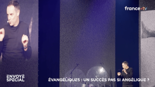 Capture écran Envoyé Spécial sur France 2 "Evangéliques : un succès pas si angélique ?"
