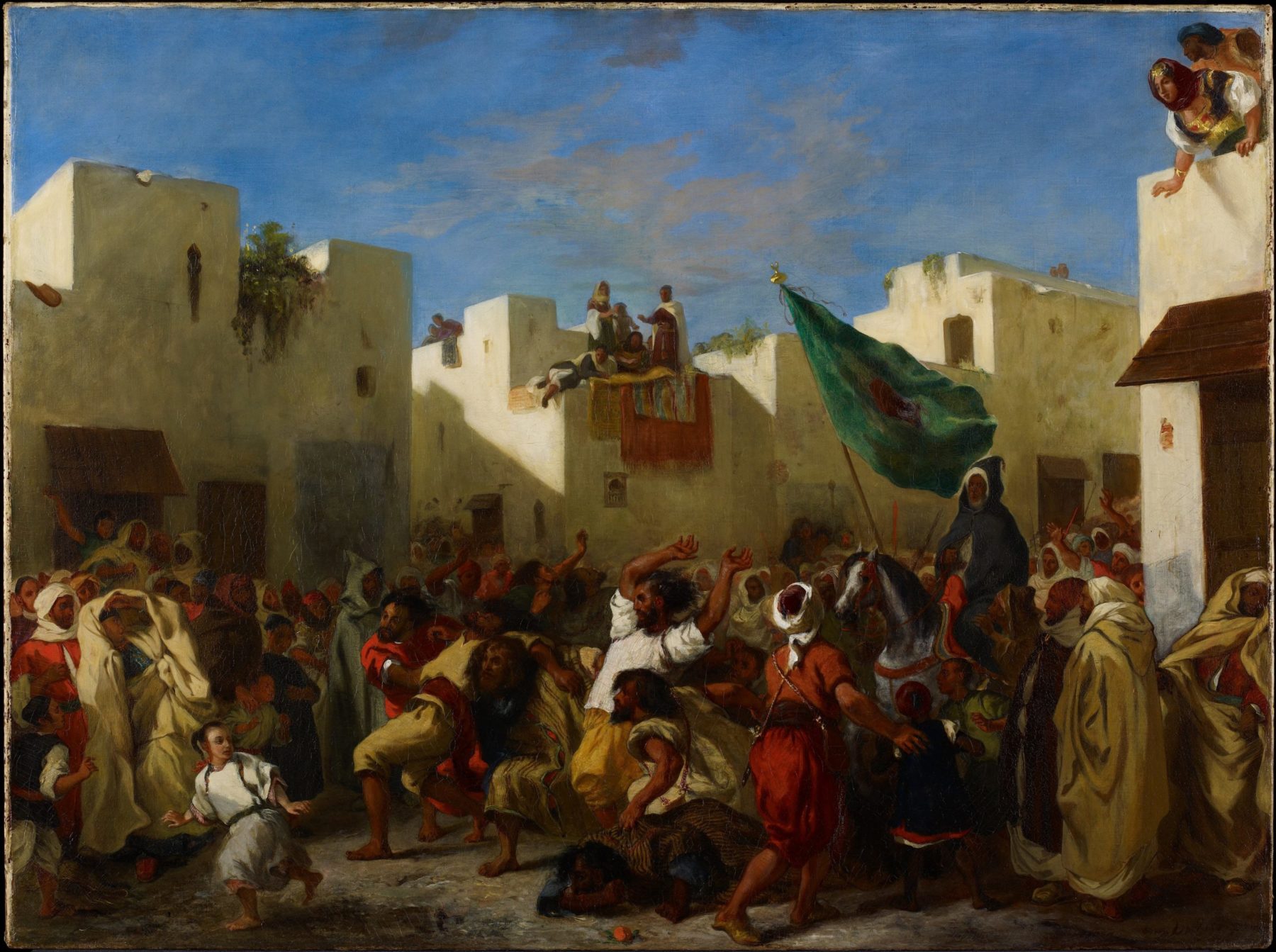 Eugène Delacroix, «Les fanatiques de Tanger», 1837-1838, huile sur toile, Minneapolis Institute of Art.