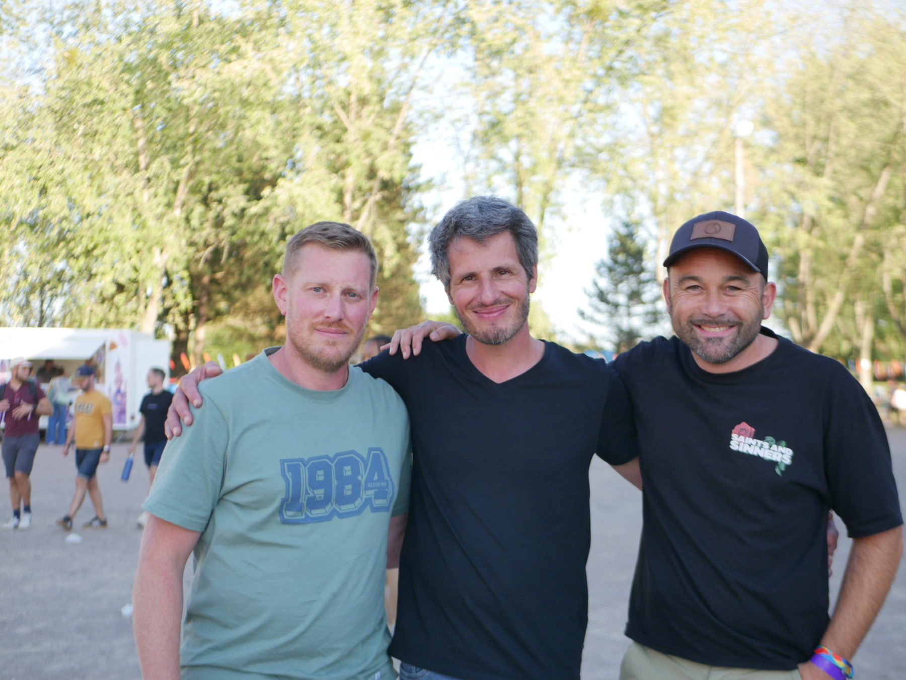 Membres du Cieltik Collectif, de gauche à droite: Guillaume Elisabeth, Arno Prigent, Sébastien Geffroy.
