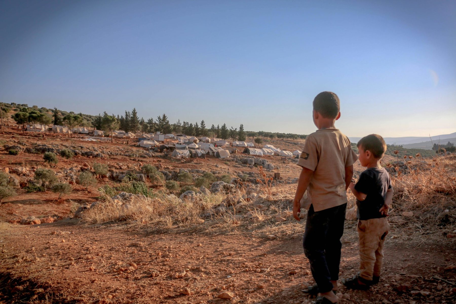 Deux enfants en Syrie