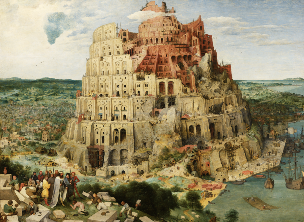 Pieter Brueghel l’Ancien, La Tour de Babel, huile sur bois, vers 1563.