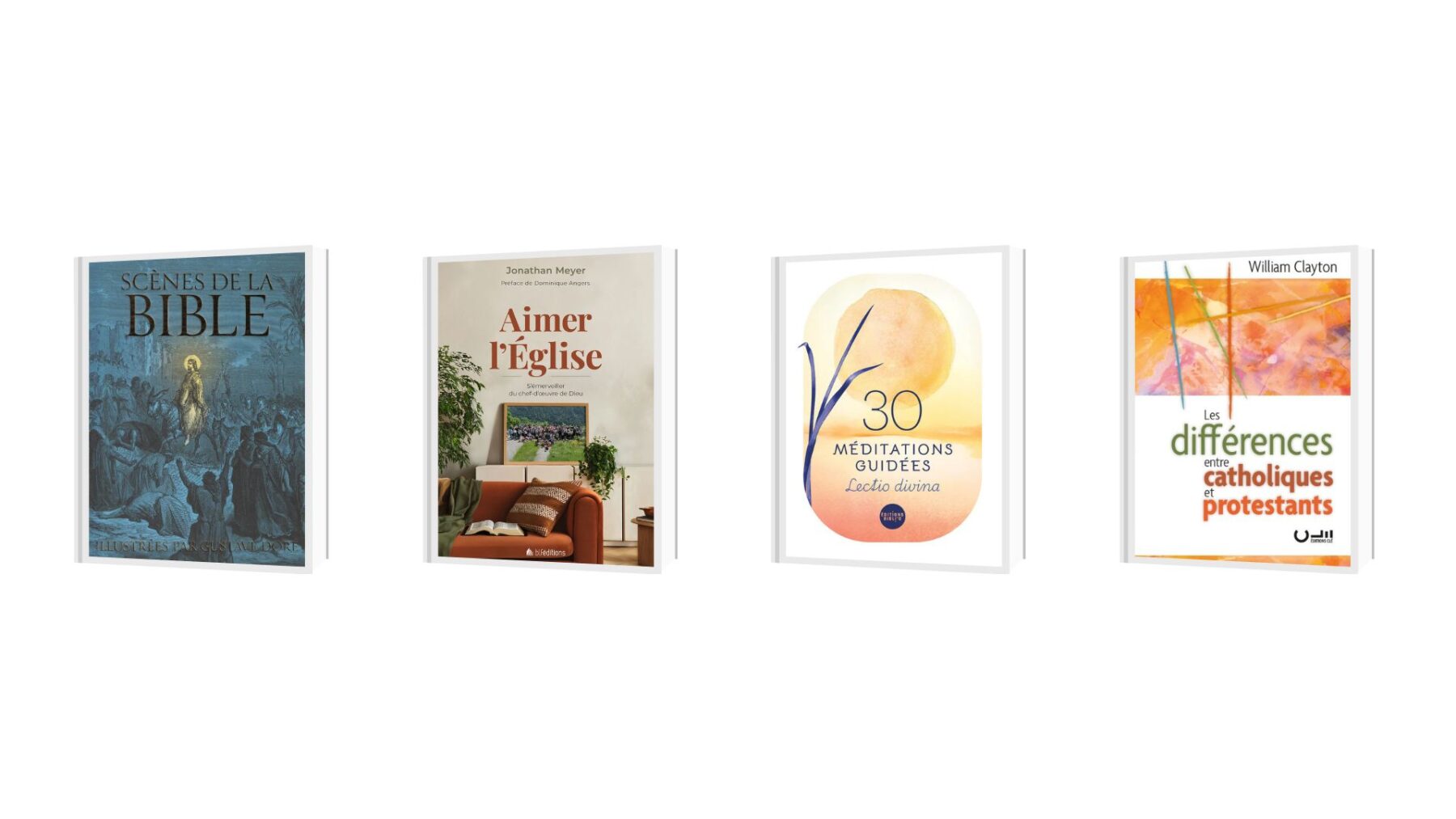 Couvertures des quatre livres recensés