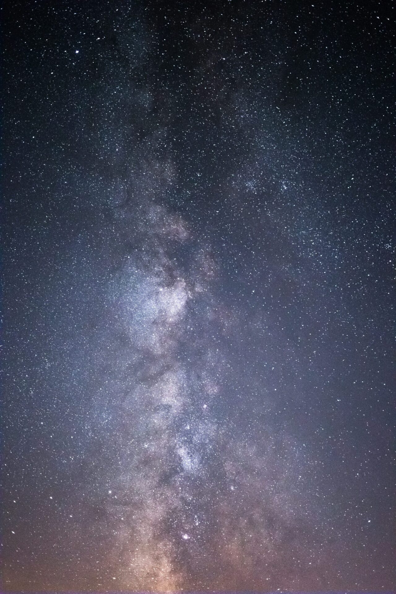 Ciel nocturne étoilé, la Voie lactée