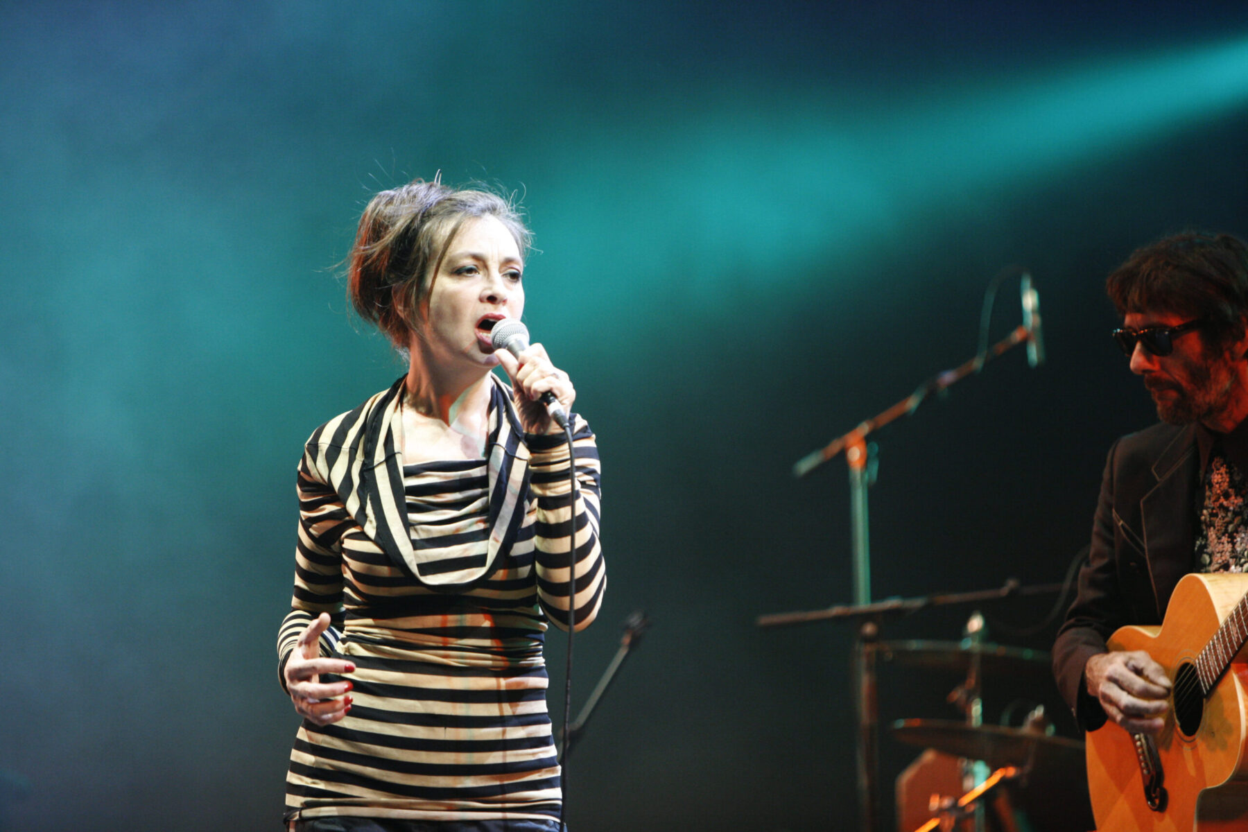 Catherine Ringer et Fred Chichin, des Rita Mitsouko, sur scène aux Eurockéennes de 2007